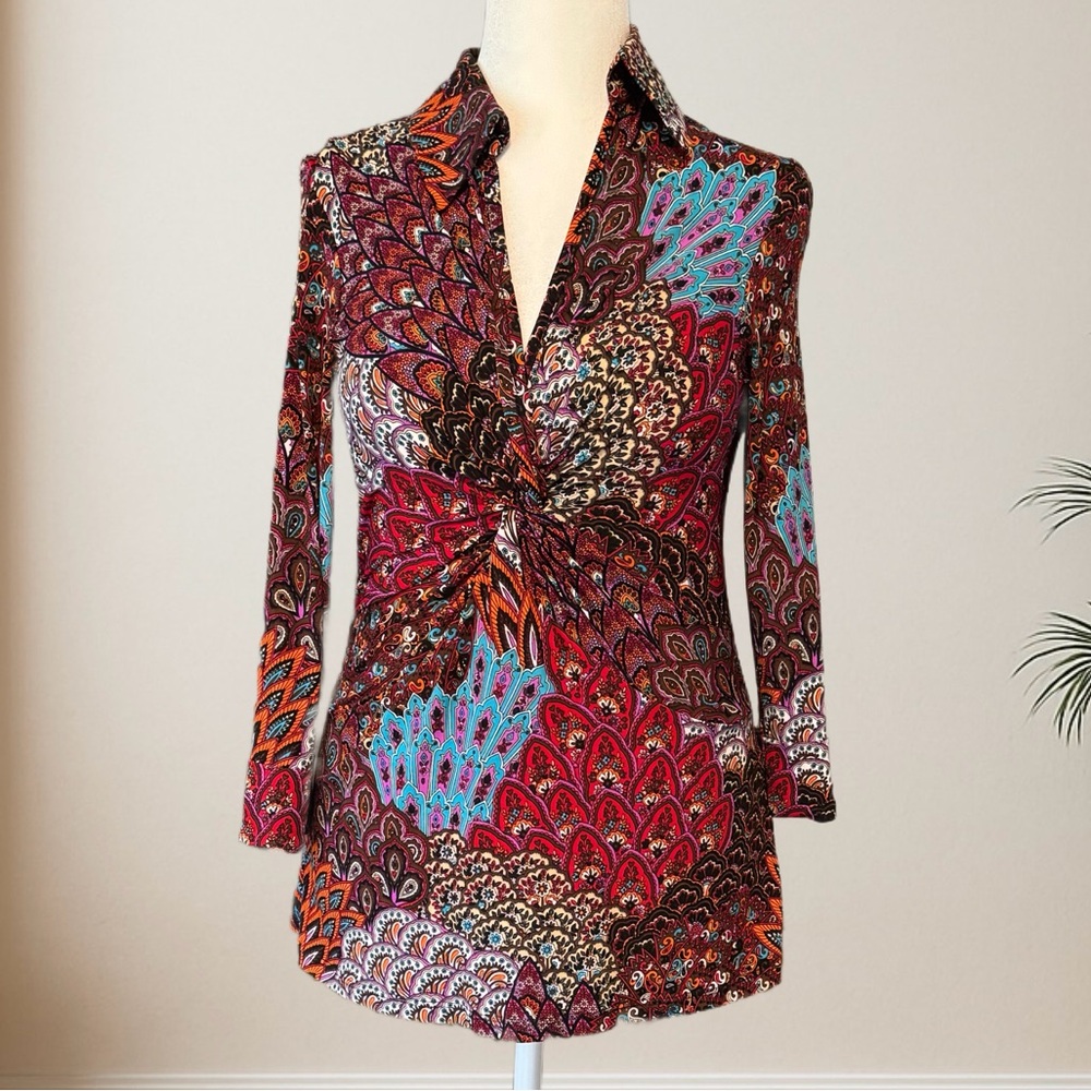 Mesmerize Anita Style Collared Top – Size M.   ✨ Excellent Condition ✨